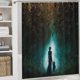 thumbnail image 5 of Wildwood-theme 4-Piece Shower Curtain Set with Rugs, Waterproof Bathroom Decor Set Includes Bath Mat, U-Shaped Rug, Toilet Lid Cover and Curtain with Hooks, 5 of 6