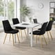 thumbnail image 1 of Pack de 4 Silla Comedor Tercio Roma Patas Doradas - Negro, 1 of 6