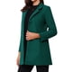 thumbnail image 4 of Abrigo de invierno de longitud media con cuello alto para mujer INSPIRE CHIC, con botones sencillos, bolsillos inclinados y forro completo, verde hoja de pino XL, 4 of 6