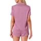 thumbnail image 3 of INSPIRE CHIC Conjunto de Pijama de Satén para Mujer Regreso a Clases Suave Manga Corta con Botones Ropa de Dormir con Bolsillo en el Pecho y Pantalones Cortos para Primavera Verano XL Rosa Pálido, 3 of 6