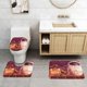 thumbnail image 2 of WALL·E Juego de 3 alfombras de baño de coral fleece: tapete de baño + alfombra de inodoro en forma de U + funda de tapa de inodoro en forma de O, 2 of 6