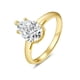 thumbnail image 1 of Anillos Clásicos de Diamante de Moissanita de 2 Quilates para Mujer Color D Claridad VVS1 Anillo de Compromiso Solitario de Oro Anillo de Plata Esterlina 925 con Forma de Pera Talla 5-9, 1 of 7