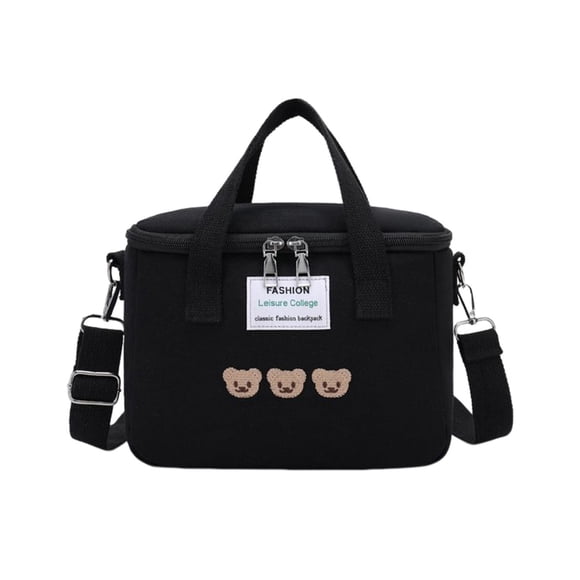 Mommy Bags Bolsas De Almuerzo Con Correa Ajustable Para Picnic Outgoing Black