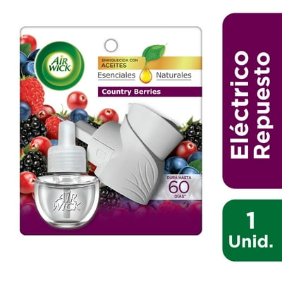 Desodorante Ambiental Eléctrico Aparato + Repuesto Country Berries Aerosol Doypack 21 Ml Air Wick
