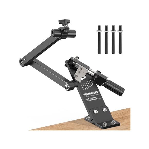 Afilador De Cuchillas Para Cortacésped 15° 45° Ajustable Negro