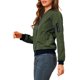 thumbnail image 3 of INSPIRE CHIC Chaqueta Casual de Mujer con Cremallera Chaqueta Bomber Cortavientos con Bolsillos M Verde Oscuro, 3 of 7