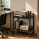 thumbnail image 1 of Soporte Impresora 45x34x57cm Negro con Ruedas Mueble Móvil Oficina, 1 of 6
