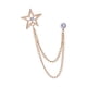 thumbnail image 3 of Broche De Estrella Para Cuello De Traje Para Hombre, Alfiler De Solapa, Insignia Duradera, Accesorio De Cadena Con Borlas, Aureate, 3 of 5