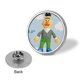 thumbnail image 3 of Bert (2)-Theme Round Button Badge: Premium Metal Construction, Ideal for High-End Events 2.8 cm, 3 of 6