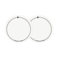 Bothyi - 2X Parches De Parche De Tambor A Prueba De Impactos Para Piezas De Bombo Protector De Parche Blanco 9,6 Cm