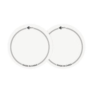 Bothyi - 2X Parches De Parche De Tambor A Prueba De Impactos Para Piezas De Bombo Protector De Parche Blanco 9,6 Cm