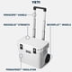 thumbnail image 2 of Cooler YETI Roadie Venom de 32 ruedas con 1 cesta para productos secos, 2 of 9