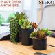 thumbnail image 5 of Plantas suculentas artificiales SEEKO (paquete de 3) con maceta negra, 5 of 6
