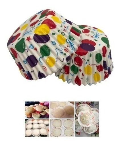 Genérico - Pack 100 Capsula Para Hornear Capsula De Cupcake Globos 6.5