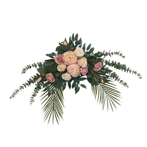 Bothyi - Arreglo De Centro De Mesa Floral De Seda Para Boda Fiesta De Compromiso Rosa Claro