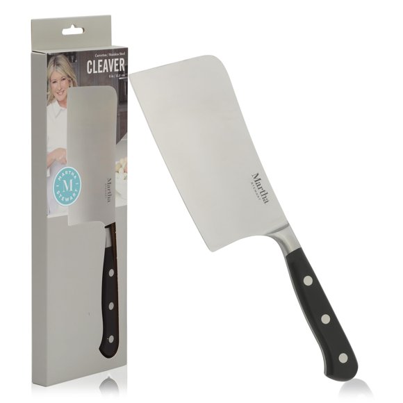 Cuchillo de Carnicero Martha Stewart Carverton 6" Negro con Triple Remache