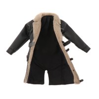 Bothyi - 1:12 Gabardina Informal Para Hombres Y Mujeres Soldados Figuras Vestir Muñeca Modelo Negro