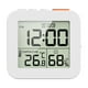thumbnail image 1 of Reloj Despertador Digital LCD Magnético, Higrómetro De Mesa Para Mesita De Noche, Oficina, Dormitorio, Color Blanco, 1 of 3