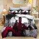 thumbnail image 1 of Marvel Duvet Cover Deadpool 3D Digital Print Bedding Set Comfortable Polyester Duvet Cover 3 Piece Kids Bedroom Decoration Bed Sheets, 1 of 5