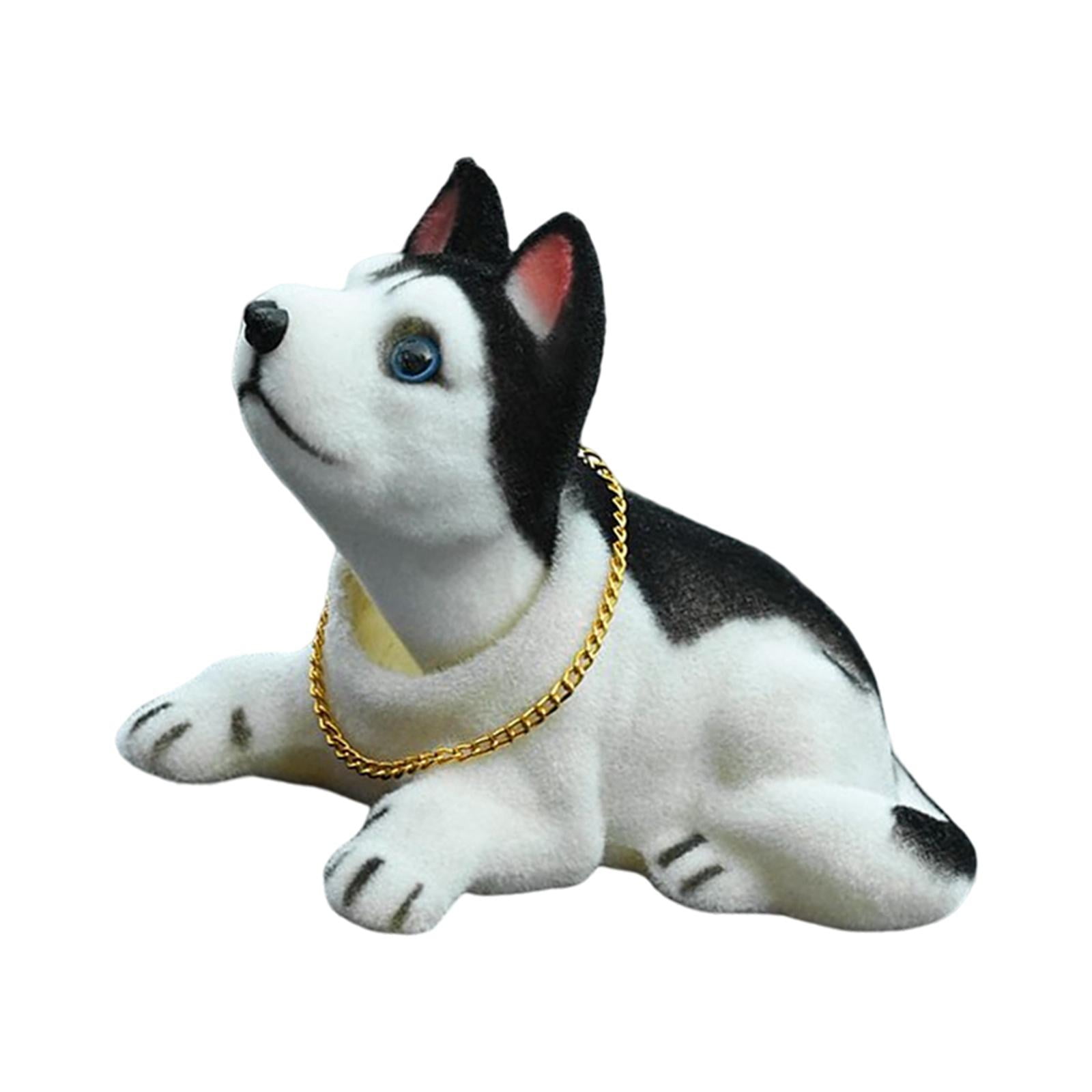 Bothyi - Bonito Cachorro De Perro Con Cabeza De Bobble, Perro Que Asiente Con La Cabeza Para El Adorno Del Salpicadero Del Coche, Husky