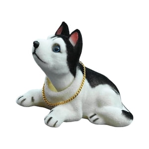 Bothyi - Bonito Cachorro De Perro Con Cabeza De Bobble, Perro Que Asiente Con La Cabeza Para El Adorno Del Salpicadero Del Coche, Husky