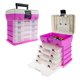 thumbnail image 1 of Caja de herramientas de almacenamiento Wakeman Outdoors, organizadora duradera, rosa, 1 of 8