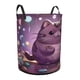 thumbnail image 2 of Pusheen Cesta de lavandería de gran capacidad redonda con asa, bolsa para ropa sucia plegable, almacenamiento para dormitorio, baño y lavadero 44x35 cm, 2 of 6