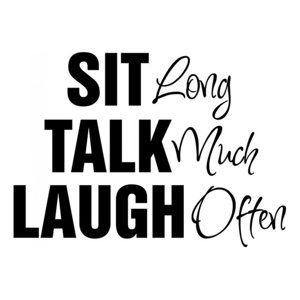 Rienda Libre Graphics - Decomural Sit Talk Laugh Family Friend Ws-16004