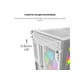thumbnail image 4 of Gabinete para PC Montech King 65 PRO ATX de doble cámara, blanco, 4 of 6