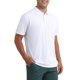 thumbnail image 4 of INSPIRE CHIC Camisetas Polo de Hombre de Manga Corta Ajuste Regular Ligero Casual de Negocios Trabajo Sólido Camiseta de Golf L Blanco, 4 of 6