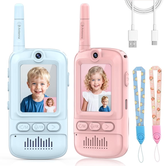Video walkie talkies iYeHo, paquete de 2, cámara HD para niños