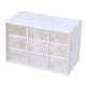 thumbnail image 5 of Caja De Cajones De Escritorio A Prueba De Polvo Para Joyería, Cosméticos, Hogar, Oficina, 9 Cuadrículas, Color Blanco, 5 of 5