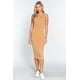thumbnail image 5 of Vestido Midi De Canalé Con Cuello Redondo Y Sin Mangas, 5 of 5
