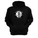 thumbnail image 1 of Polerón Canguro Brooklyn Nets Negro Talla L Unisex, 1 of 3