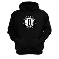 Genérico - Polerón Canguro Brooklyn Nets Negro Talla S Unisex
