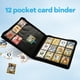 thumbnail image 4 of Carpeta para cartas SKYHJK de cuero impermeable negro para 480 cartas, 4 of 8