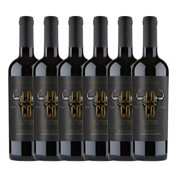 6x Vino Miguel Torres Loco De Piedra Reserva Cabernet