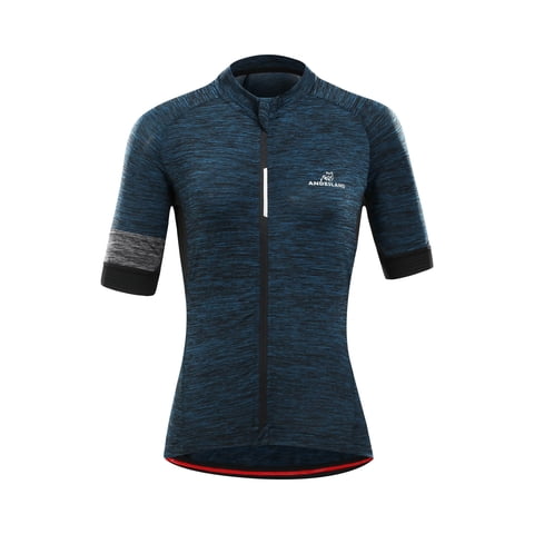 Andesland - Polera Tricota Jaspeada Manga Corta Cierre Completo Mujer