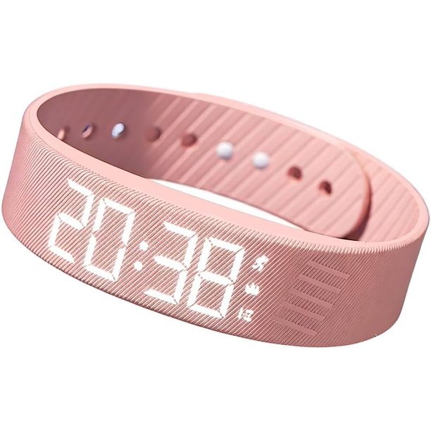Reloj despertador vibratorio recargable silencioso dormilones profundos mayores