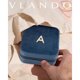 thumbnail image 1 of Joyero Vlando Viaje Velvet Azul Letra A Organizador, 1 of 3