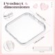 thumbnail image 2 of Cajas de uñas YOSMAKIY 30 uds 7,5 × 7,5 cm transparentes con cinta adhesiva, 2 of 6