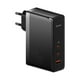 thumbnail image 1 of Cargador Rápido Baseus GaN5 Pro USB-C x 2 + USB - Incluye Cable Tipo C - Compatible con Macbook - 140W - Negro, 1 of 8