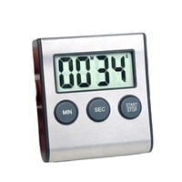 Xusx111 - Temporizador De Cocina Digital Elegante, Espalda Magnética Súper Fuerte, Alarma Fuerte, Pantalla Grande, Memoria Automática, Apagado Automático Por (Plata)