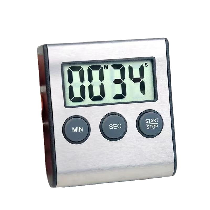 Xusx111 - Temporizador De Cocina Digital Elegante, Espalda Magnética Súper Fuerte, Alarma Fuerte, Pantalla Grande, Memoria Automática, Apagado Automático Por (plata)