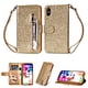 thumbnail image 1 of Funda para FOXDOCK Elegante funda iPhone XR Glitter con cremallera-Ideal para el uso diario, 1 of 5