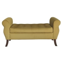 Tapiceria Moderna - Banqueta Baul Diva Color Verde Musgo