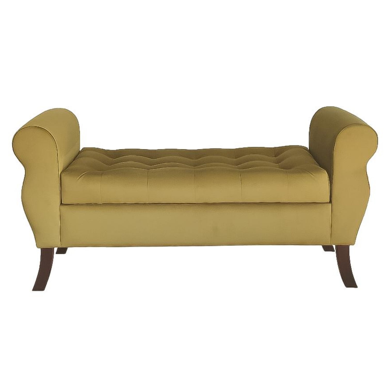 Tapiceria Moderna - Banqueta Baul Diva Color Verde Musgo