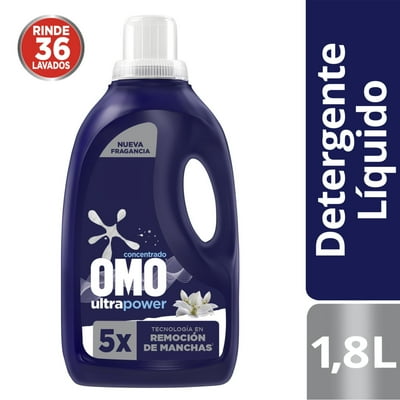 Detergente Líquido Matic Ultra Power Botella 1,8 L Omo