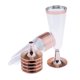 thumbnail image 5 of 6x tazas de champán de plástico desechables con adorno de oro rosa / adorno de oro rosa, 5 of 5