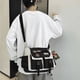 thumbnail image 2 of Preppy Casual Nylon Crossbody Bag: Large Capacity Messenger Bag for Men & Women, Perfect for Travel & Daily Use!, 2 of 5